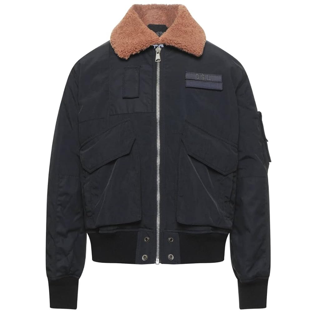 ジャケット・アウター diesel black bomber jacket Diesel W-Airey Black Bomber Jacket : Amazon.co.uk: Fashion